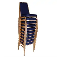 Bolero Bankettstühle mit quadratischer Lehne blau, Bild 6