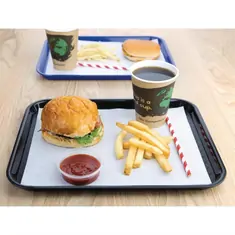 Olympia Kristallon Fast-Food-Tablett aus Polypropylen schwarz 34,5cm, Bild 4