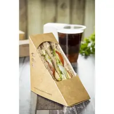 Vegware Kompostierbare Pappboxen für Sandwichecken, Bild 8