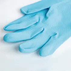 MAPA Vital 117 Flüssigkeitsbeständige leichte Hausmeisterhandschuhe Blau Extra groß, Bild 4