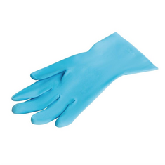 MAPA Vital 117 Flüssigkeitsbeständige leichte Hausmeisterhandschuhe Blau Extra groß