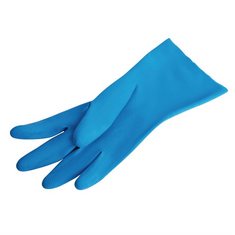 MAPA Vital 165 Flüssigkeitsbeständige Handschuhe zum Umgang mit Lebensmitteln Blau Extra groß (10er Pack)