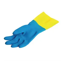MAPA Alto 405 Flüssigkeitsfeste Hochleistungs-Hausmeisterhandschuhe Blau und Gelb Groß, Bild 3