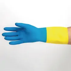 MAPA Alto 405 Flüssigkeitsfeste Hochleistungs-Hausmeisterhandschuhe Blau und Gelb Groß, Bild 6