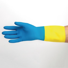 MAPA Alto 405 Flüssigkeitsfeste Hochleistungs-Hausmeisterhandschuhe Blau und Gelb Extra groß, Bild 6