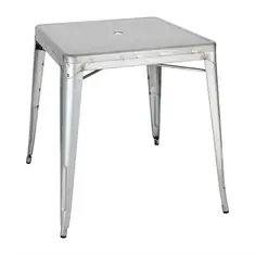 Bolero Bistro Tisch quadratisch aus verzinktem Stahl 668mm, Bild 2