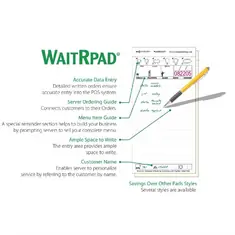WaitRpads Kellnerblöcke selbstdurchschreibend 9 x 17cm, Bild 4