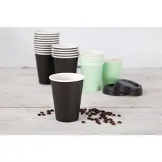 Fiesta Recyclable Coffee To Go Becher 340ml schwarz x50, Bild 5