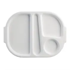 Olympia Kristallon Tabletts mit Fächern 37,5x27,8cm weiß, Bild 4
