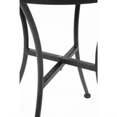 Bolero runder Bistrotisch in schlankem Design Stahl schwarz 60cm, Bild 3