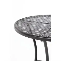 Bolero runder Bistrotisch in schlankem Design Stahl schwarz 60cm, Bild 4