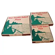 Kompostierbare bedruckte Pizzakartons 23cm (100er Pack), Bild 2
