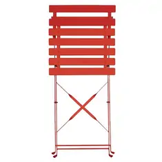 Bolero klappbare Terrassenstühle Stahl rot (2 Stück), Bild 2