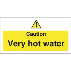 Vogue Warnschild "Caution - Very hot water" Sehr heißes Wasser, Bild 3