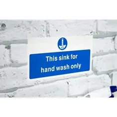 Vogue Hinweisschild "This sink for hand wash only" Nur zum Händewaschen, Bild 3