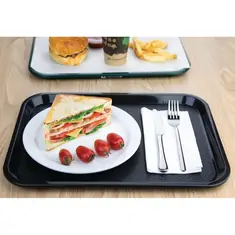 Olympia Kristallon Fast-Food-Tablett schwarz 41,5 x 30,5cm, Bild 5