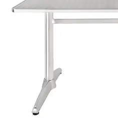Bolero rechteckiger Tisch Edelstahl 120 x 60cm, Bild 2