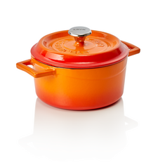 WAS Germany Cocotte Gusseisen orange