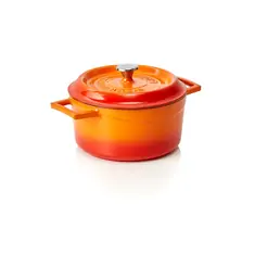 WAS Germany Cocotte Gusseisen orange