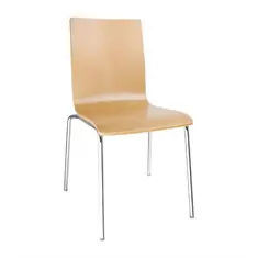 Bolero Stuhl mit eckiger Rückenlehne Buche (4 Stück)