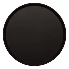 Cambro Treadlite rundes rutschfestes Fiberglas Tablett schwarz 40,5cm