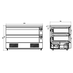 CombiSteel Kühl-/tiefkühltisch 2 Schubladen 6x 1/1gn, Bild 5
