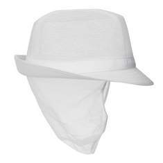 Trilby Hut mit Haarnetz weiß Größe L, Kleidergröße: L, Farbe: Weiß, Bild 7