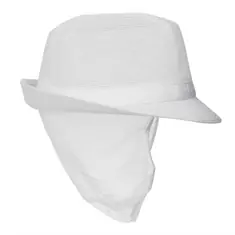 Trilby Hut mit Haarnetz weiß Größe S, Kleidergröße: S, Farbe: Weiß, Bild 7