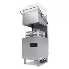 Maxima Haubenspülmaschine mit Klarspülerdosierung und Spülmittel- & Ablaufpumpe