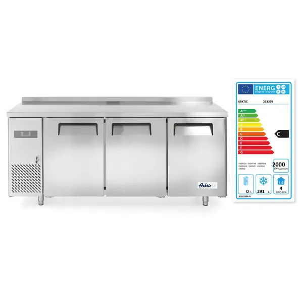 Arktic Tiefkühltisch, dreitürig Kitchen Line 390 L, Bild 2
