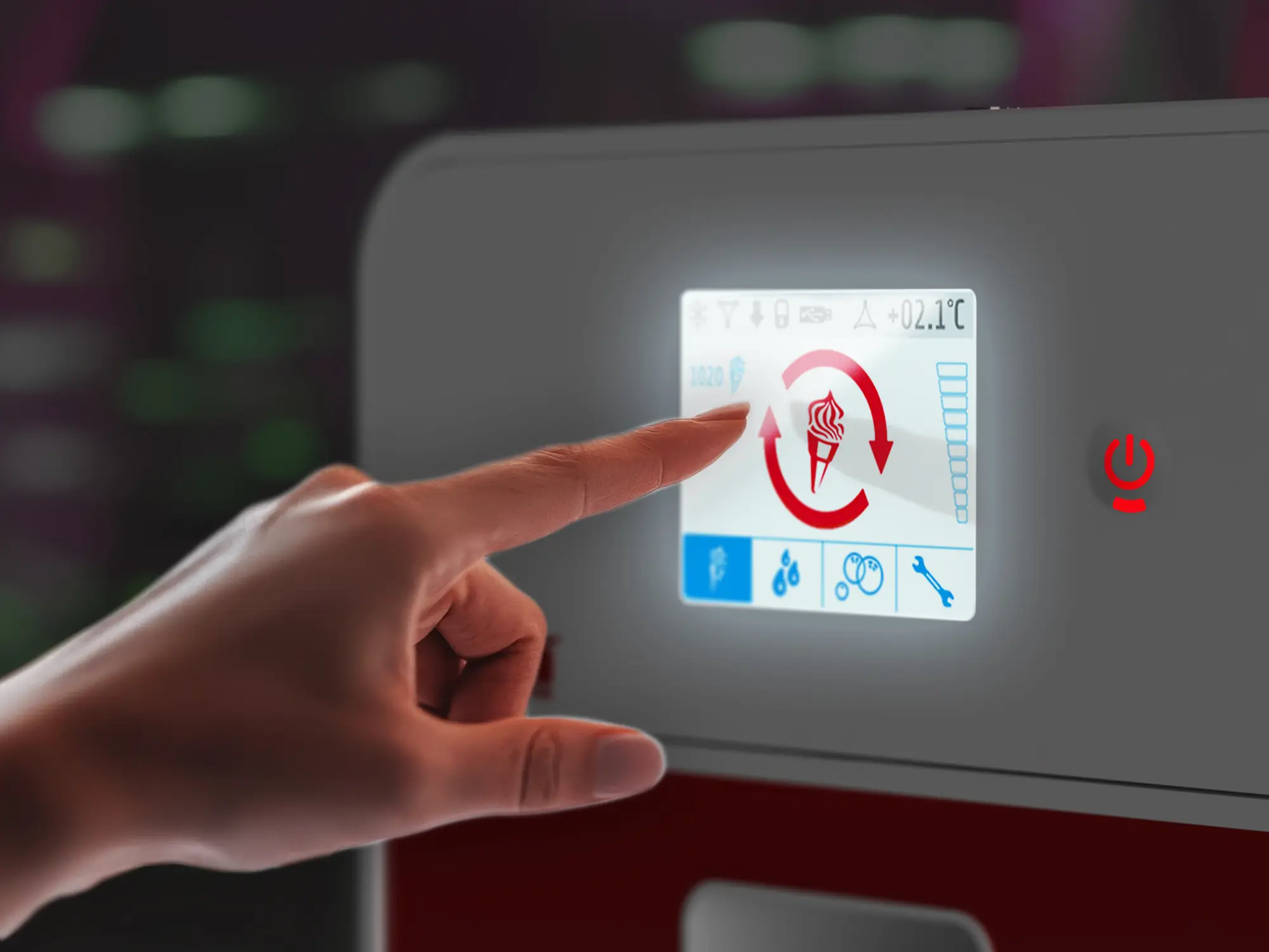 Intuitives Touchscreen-Display