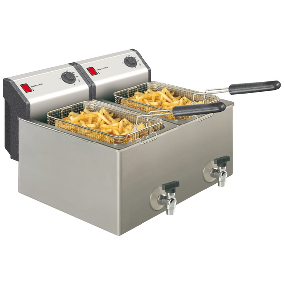 00-00149.jpg Neumärker Elektro-Fritteuse 2x 8 Liter – Bild 1