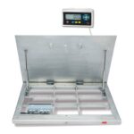ADE Aufklappbare Bodenwaage mit Eichzulassung, Serie ADE BW3-300-1.250x1.000 + STAN07, 300 kg