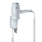 Aliseo Hotel Haartrockner Polarfox 1875 mit Ring-Wandhalterung & zusätzlichem Kabel und Stecker
