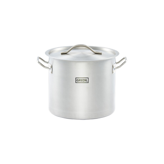 011245V01_MAIN_PRODUCT_PHOTO_04HfAMvLXgkE.jpg Gredil Suppentopf ECO mit Deckel, Ø 240 mm, 9 L – Bild 1