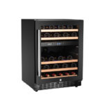 Arktic Weinkühler, 2 Zonen, 46 Flaschen, Schwarz, 570x595x(H)820mm – Bild 2