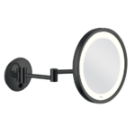 Aliseo LED City Light Kosmetikspiegel mit Doppel-Schwenkarm - Schwarz