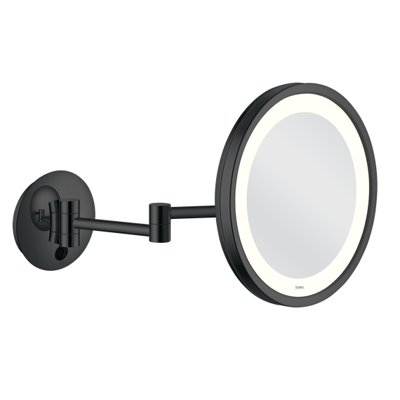 020801_Kosmetikspiegel.png Aliseo LED City Light Kosmetikspiegel mit Doppel-Schwenkarm - Schwarz – Bild 1
