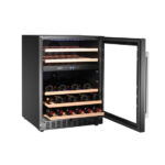 Arktic Weinkühler, 2 Zonen, 46 Flaschen, Schwarz, 570x595x(H)820mm – Bild 4