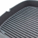 Grillpfanne, Gusseisen gerillt, 230x230x35 mm (BxTxH) – Bild 2