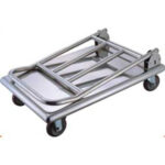 Thermobox-Transportwagen aus Edelstahl, Traglast 150 kg, 740 x 480 x 870 mm (BxTxH) – Bild 2