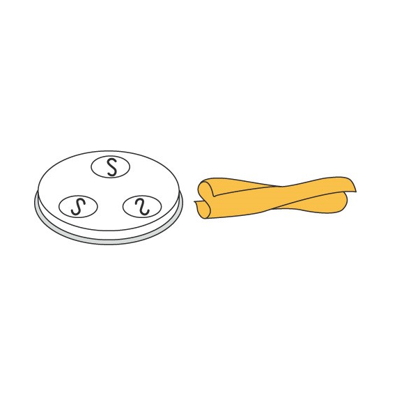 06-50754-00.jpg Neumärker Pasta-Scheibe Ø 57 mm Casreccie für Nudelmachine PF25E/PF40E – Bild 1
