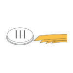 Neumärker Pasta-Scheibe Ø 57 mm Pappardelle für Nudelmachine PF25E/PF40E