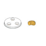 Neumärker Pasta-Scheibe Ø 57 mm Gnocchi für Nudelmachine PF25E/PF40E