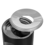 Standaschenbecher mit Papierkorb, schwarz – Bild 2