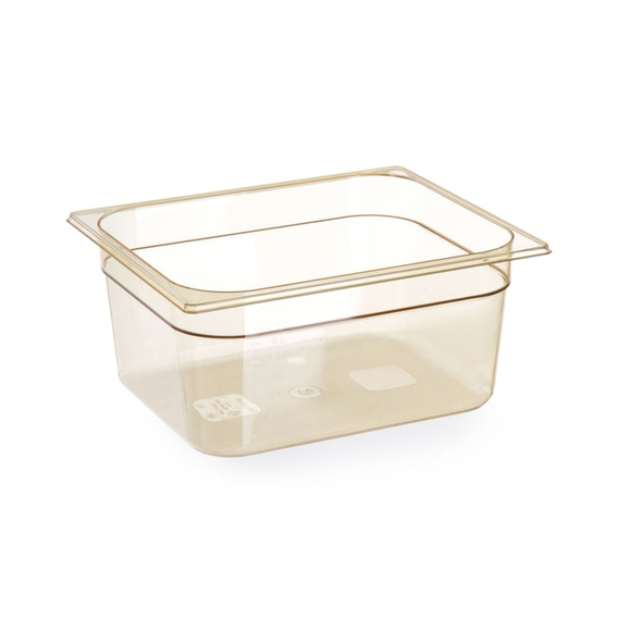 08711369869369_0.jpg Hendi Gastronorm-Behälter 1/2, hochtemperaturbeständig, GN 1/2, 9L, Transparent, 325x265x(H)150mm – Bild 1