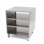 Maxima Gastro Maschinentisch - 60 x 60 cm - 120 kg Ladungskapazität - auf Rädern