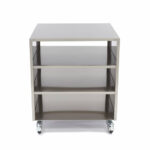 Maxima Gastro Maschinentisch - 60 x 60 cm - 120 kg Ladungskapazität - auf Rädern – Bild 2
