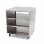 Maxima Gastro Maschinentisch - 60 x 60 cm - 120 kg Ladungskapazität - auf Rädern – Bild 4