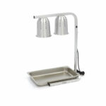 Maxima Gastro Wärmelampe - 2 Lampen - inkl. Lampen und 1 x 1/1 GN -Behälter
